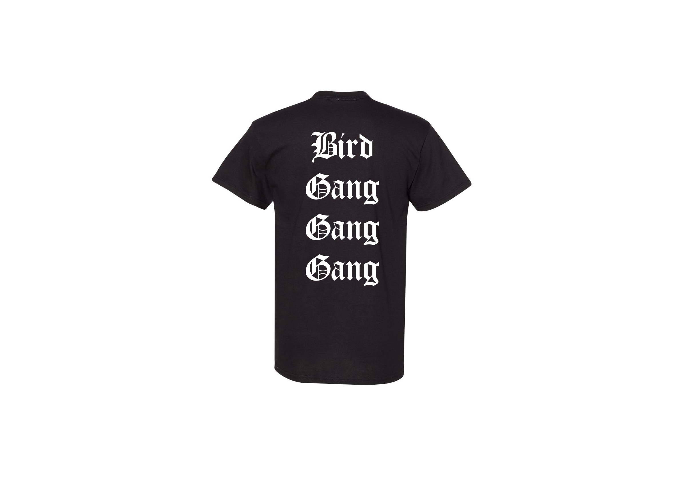 Bird Gang Gang Gang Black T-shirt